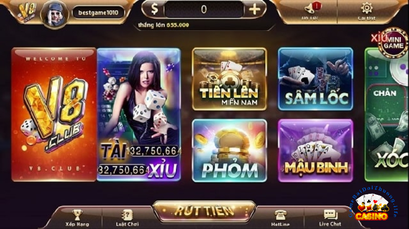 Sảnh game V8 Club