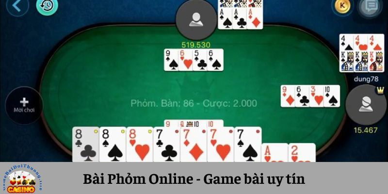 Game bài Phỏm với tỷ lệ trả thưởng lớn